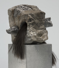 Bloesem van de steen 2004
Naamse steen-paardenhaar  33 x 50 x 32cm (particulier bezit)