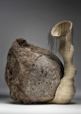 Bloesem van de steen 2007
lava - hout-paardenhaar 100 x 80 x  53cm (particulier bezit)